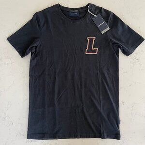 Lindbergh Casual SS Crew Neck 100% Organic Cotton T Shirt Navy Sz M NWT